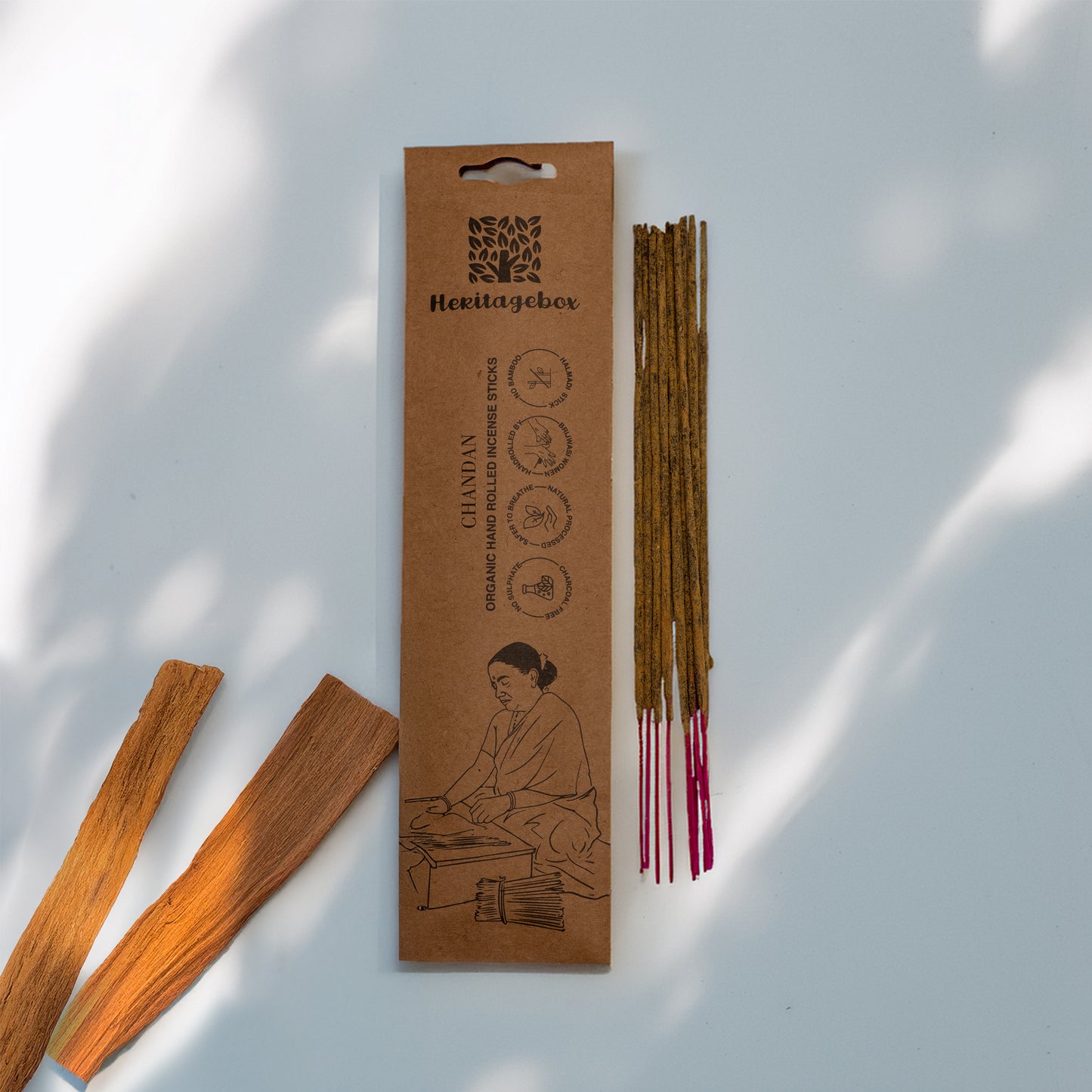 Chandan sandalwood incense sticks pack of 30