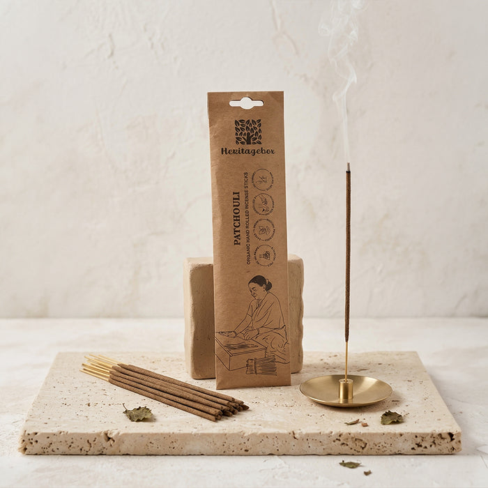 Patchouli Handrolled Natural Incense Sticks Pack of 60