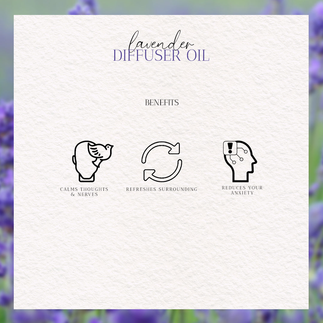 Benefits of Lavender Aroma Diffuser Oil for Air Diffuser by Heritagebox India