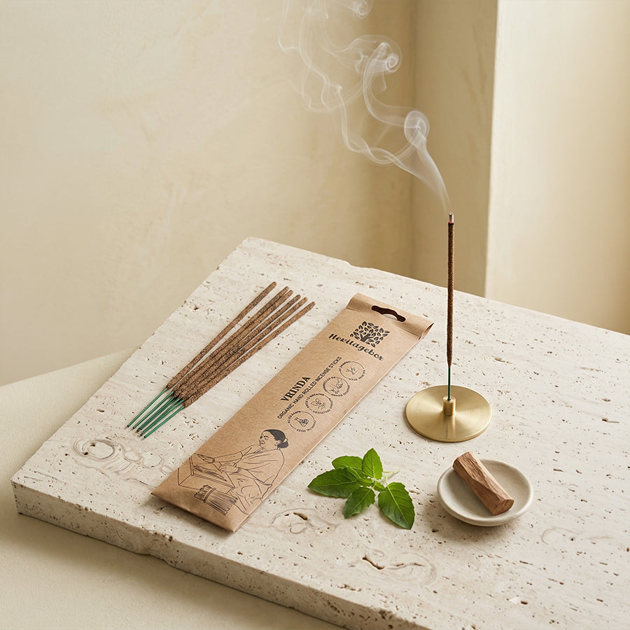 Vrinda Handrolled Natural Incense Sticks Pack of 60