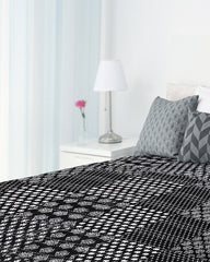 Patchwork  Bedcover / Quilt is a handwoven coverlet by Heritagebox india.