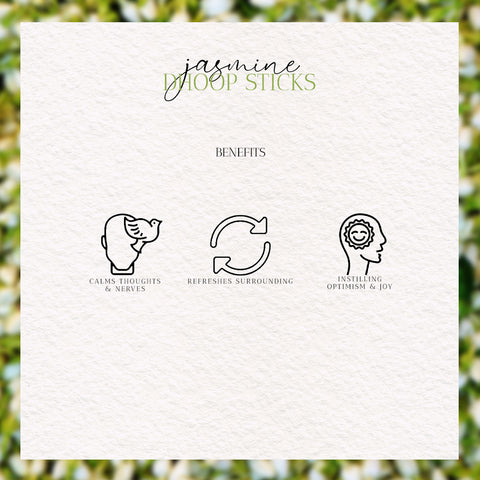 Benefits of Jasmine Dhoop sticks by Heritagebox India